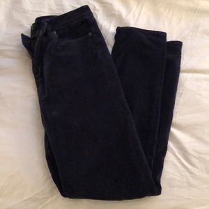 Jcrew velvet navy pants
